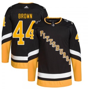 Rob Brown Pittsburgh Penguins Adidas Youth Authentic 2021/22 Alternate Primegreen Pro Player Jersey (Black)