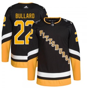 Mike Bullard Pittsburgh Penguins Adidas Youth Authentic 2021/22 Alternate Primegreen Pro Player Jersey (Black)