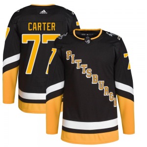 Jeff Carter Pittsburgh Penguins Adidas Youth Authentic 2021/22 Alternate Primegreen Pro Player Jersey (Black)