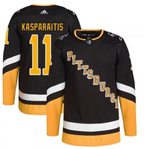 Darius Kasparaitis Pittsburgh Penguins Adidas Youth Authentic 2021/22 Alternate Primegreen Pro Player Jersey (Black)