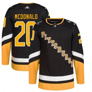 Ab Mcdonald Pittsburgh Penguins Adidas Youth Authentic 2021/22 Alternate Primegreen Pro Player Jersey (Black)