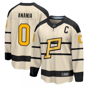 Andre Anania Pittsburgh Penguins Fanatics Branded 2023 Winter Classic Jersey (Cream)