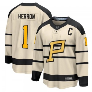 Denis Herron Pittsburgh Penguins Fanatics Branded 2023 Winter Classic Jersey (Cream)
