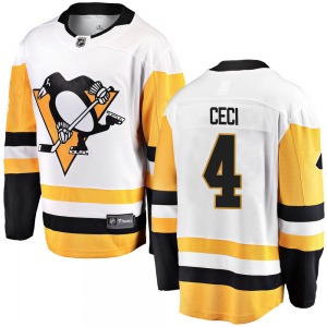 Cody Ceci Pittsburgh Penguins Fanatics Branded Youth Breakaway Away Jersey (White)