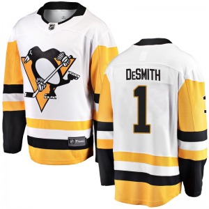 Casey DeSmith Pittsburgh Penguins Fanatics Branded Youth Breakaway Away Jersey (White)
