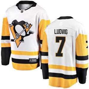 John Ludvig Pittsburgh Penguins Fanatics Branded Youth Breakaway Away Jersey (White)