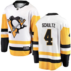 Justin Schultz Pittsburgh Penguins Fanatics Branded Youth Breakaway Away Jersey (White)