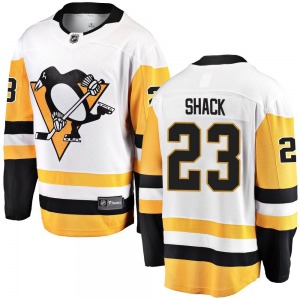 Eddie Shack Pittsburgh Penguins Fanatics Branded Youth Breakaway Away Jersey (White)