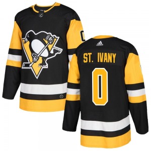 Jack St. Ivany Pittsburgh Penguins Adidas Youth Authentic Home Jersey (Black)