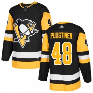Valtteri Puustinen Pittsburgh Penguins Adidas Youth Authentic Home Jersey (Black)