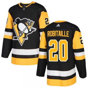 Luc Robitaille Pittsburgh Penguins Adidas Youth Authentic Home Jersey (Black)