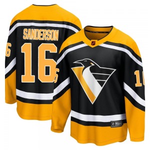 Derek Sanderson Pittsburgh Penguins Fanatics Branded Breakaway Special Edition 2.0 Jersey (Black)