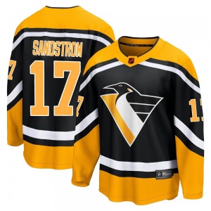 Tomas Sandstrom Pittsburgh Penguins Fanatics Branded Breakaway Special Edition 2.0 Jersey (Black)