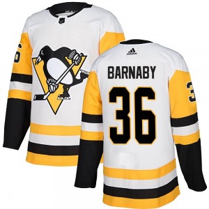 Matthew Barnaby Pittsburgh Penguins Adidas Youth Authentic Away Jersey (White)