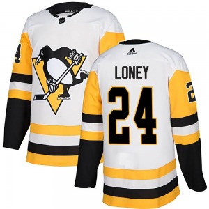 Troy Loney Pittsburgh Penguins Adidas Youth Authentic Away Jersey (White)