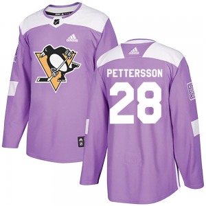 Marcus Pettersson Pittsburgh Penguins Adidas Authentic Fights Cancer Practice Jersey (Purple)