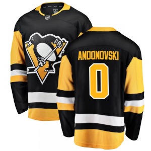 Corey Andonovski Pittsburgh Penguins Fanatics Branded Breakaway Home Jersey (Black)