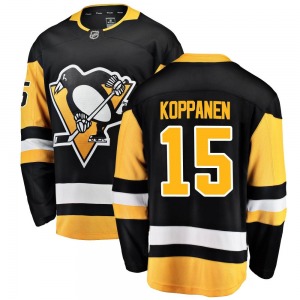 Joona Koppanen Pittsburgh Penguins Fanatics Branded Breakaway Home Jersey (Black)