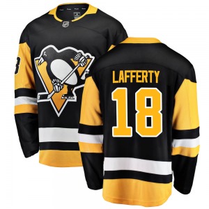 Sam Lafferty Pittsburgh Penguins Fanatics Branded Breakaway Home Jersey (Black)
