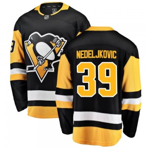 Alex Nedeljkovic Pittsburgh Penguins Fanatics Branded Breakaway Home Jersey (Black)
