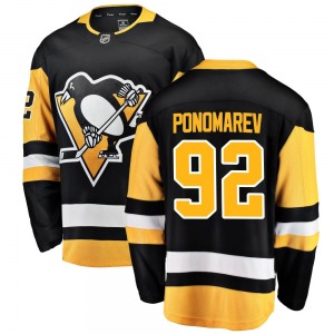 Vasily Ponomarev Pittsburgh Penguins Fanatics Branded Breakaway Home Jersey (Black)
