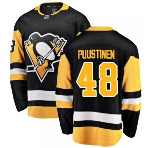 Valtteri Puustinen Pittsburgh Penguins Fanatics Branded Breakaway Home Jersey (Black)