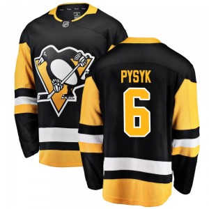 Mark Pysyk Pittsburgh Penguins Fanatics Branded Breakaway Home Jersey (Black)