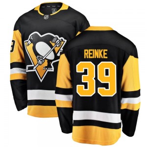 Mitch Reinke Pittsburgh Penguins Fanatics Branded Breakaway Home Jersey (Black)