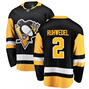 Chad Ruhwedel Pittsburgh Penguins Fanatics Branded Breakaway Home Jersey (Black)