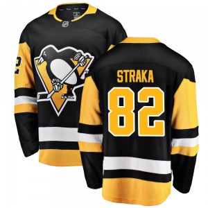Martin Straka Pittsburgh Penguins Fanatics Branded Breakaway Home Jersey (Black)