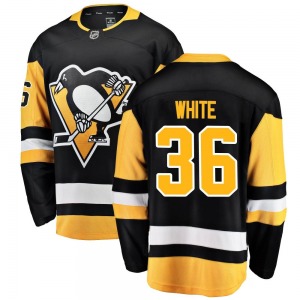 Colin White Pittsburgh Penguins Fanatics Branded Breakaway Black Home Jersey (White)
