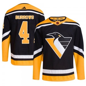 Dave Burrows Pittsburgh Penguins Adidas Youth Authentic Reverse Retro 2.0 Jersey (Black)