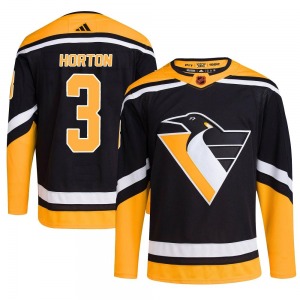 Tim Horton Pittsburgh Penguins Adidas Youth Authentic Reverse Retro 2.0 Jersey (Black)
