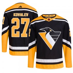 Alex Kovalev Pittsburgh Penguins Adidas Youth Authentic Reverse Retro 2.0 Jersey (Black)