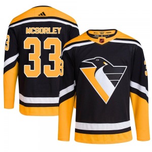 Marty Mcsorley Pittsburgh Penguins Adidas Youth Authentic Reverse Retro 2.0 Jersey (Black)