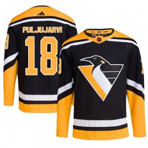 Jesse Puljujarvi Pittsburgh Penguins Adidas Youth Authentic Reverse Retro 2.0 Jersey (Black)
