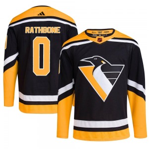 Jack Rathbone Pittsburgh Penguins Adidas Youth Authentic Reverse Retro 2.0 Jersey (Black)