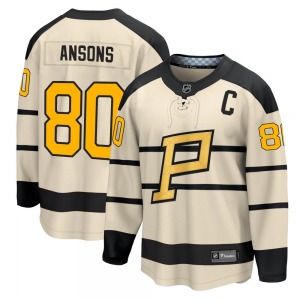 Raivis Ansons Pittsburgh Penguins Fanatics Branded Youth 2023 Winter Classic Jersey (Cream)