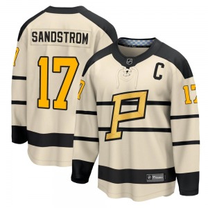 Tomas Sandstrom Pittsburgh Penguins Fanatics Branded Youth 2023 Winter Classic Jersey (Cream)