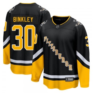 Les Binkley Pittsburgh Penguins Fanatics Branded Premier 2021/22 Alternate Breakaway Player Jersey (Black)