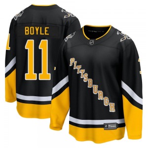 Brian Boyle Pittsburgh Penguins Fanatics Branded Premier 2021/22 Alternate Breakaway Player Jersey (Black)