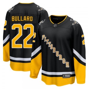 Mike Bullard Pittsburgh Penguins Fanatics Branded Premier 2021/22 Alternate Breakaway Player Jersey (Black)