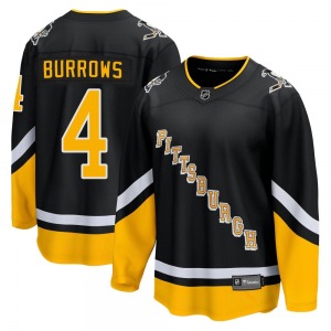 Dave Burrows Pittsburgh Penguins Fanatics Branded Premier 2021/22 Alternate Breakaway Player Jersey (Black)