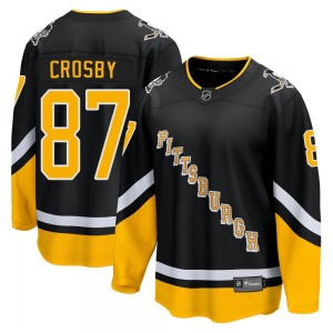 Sidney Crosby Pittsburgh Penguins Fanatics Branded Premier 2021/22 Alternate Breakaway Player Jersey (Black)