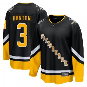 Tim Horton Pittsburgh Penguins Fanatics Branded Premier 2021/22 Alternate Breakaway Player Jersey (Black)
