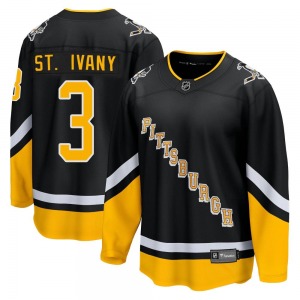 Jack St. Ivany Pittsburgh Penguins Fanatics Branded Premier 2021/22 Alternate Breakaway Player Jersey (Black)