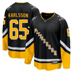 Erik Karlsson Pittsburgh Penguins Fanatics Branded Premier 2021/22 Alternate Breakaway Player Jersey (Black)
