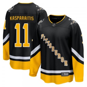 Darius Kasparaitis Pittsburgh Penguins Fanatics Branded Premier 2021/22 Alternate Breakaway Player Jersey (Black)