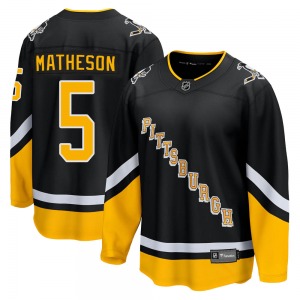 Mike Matheson Pittsburgh Penguins Fanatics Branded Premier 2021/22 Alternate Breakaway Player Jersey (Black)