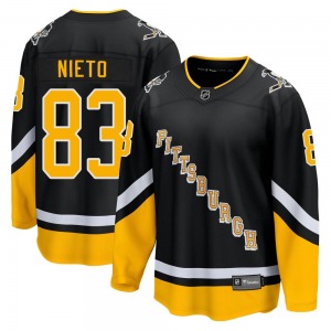 Matt Nieto Pittsburgh Penguins Fanatics Branded Premier 2021/22 Alternate Breakaway Player Jersey (Black)